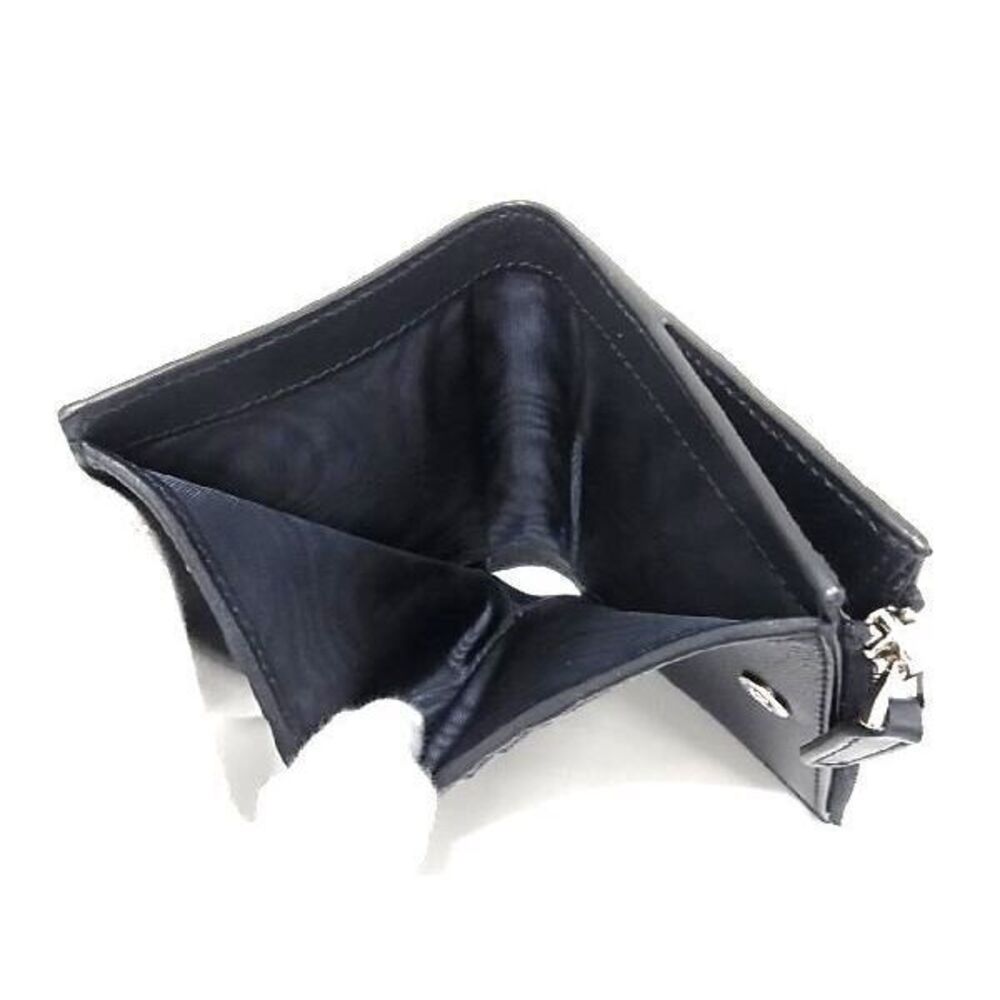 GUCCI guccissima Leather Bi fold Wallet Navy Blue - Picture 4 of 6